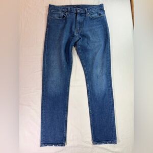 Levi's Made & Crafted 512 Denim Jeans 33 x 32 Slim Tapered Stretch Blue Tab